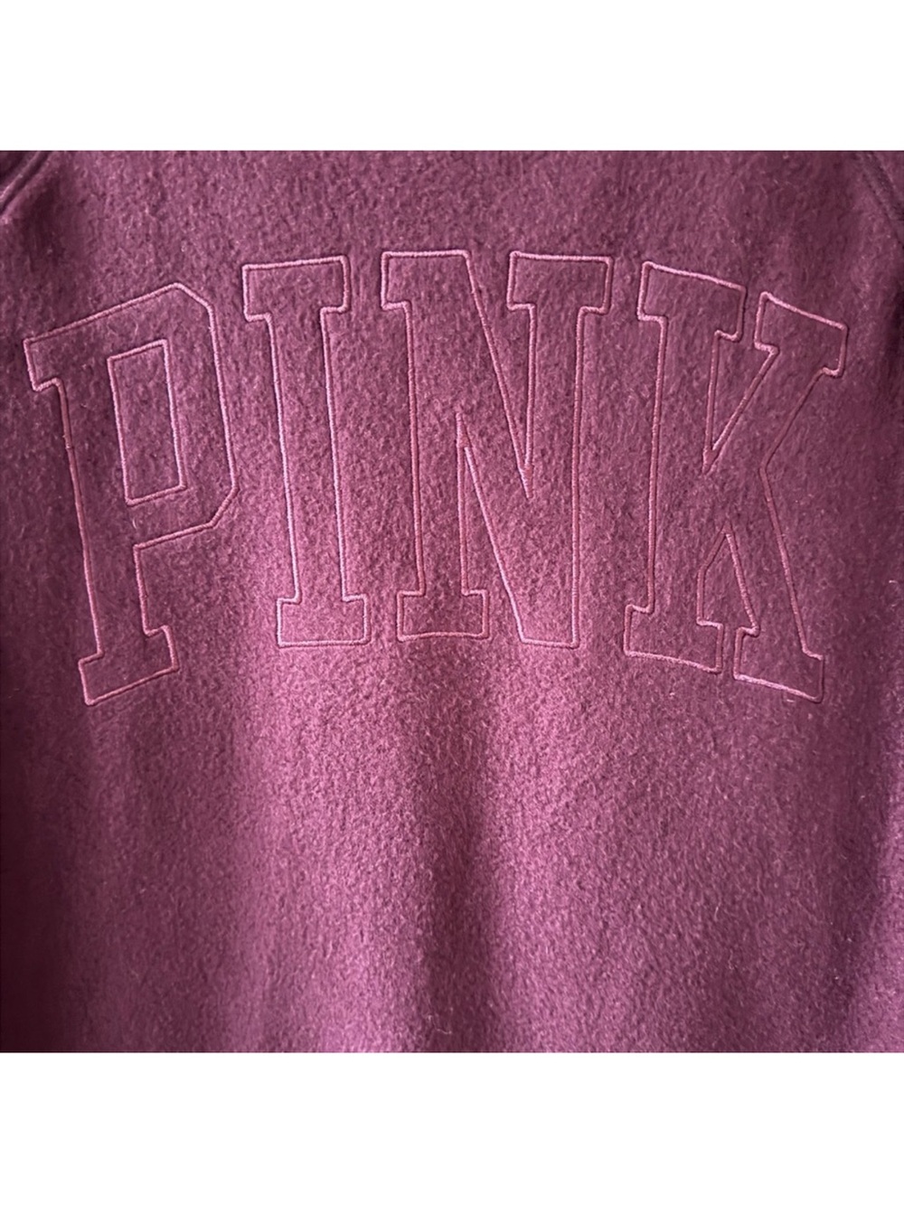 PINK Victoria’s Secret Oversized Crewneck Sweatshirt Cozy Lounge Pullover OS - Picture 5 of 6